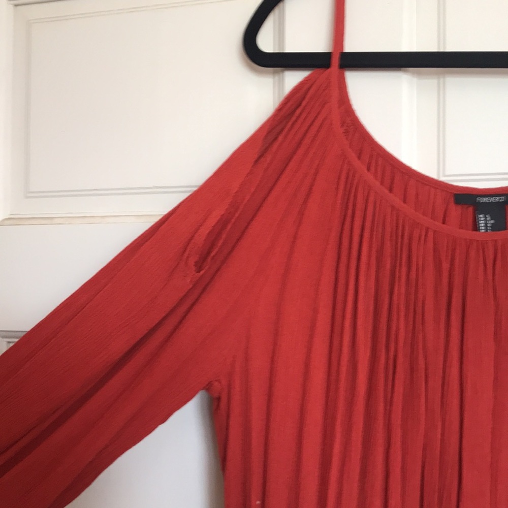 Forever 21 Orange Sleeveless Blouse - Picture 4 of 5